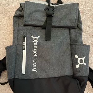 OrangeTheory backpack with roll top.